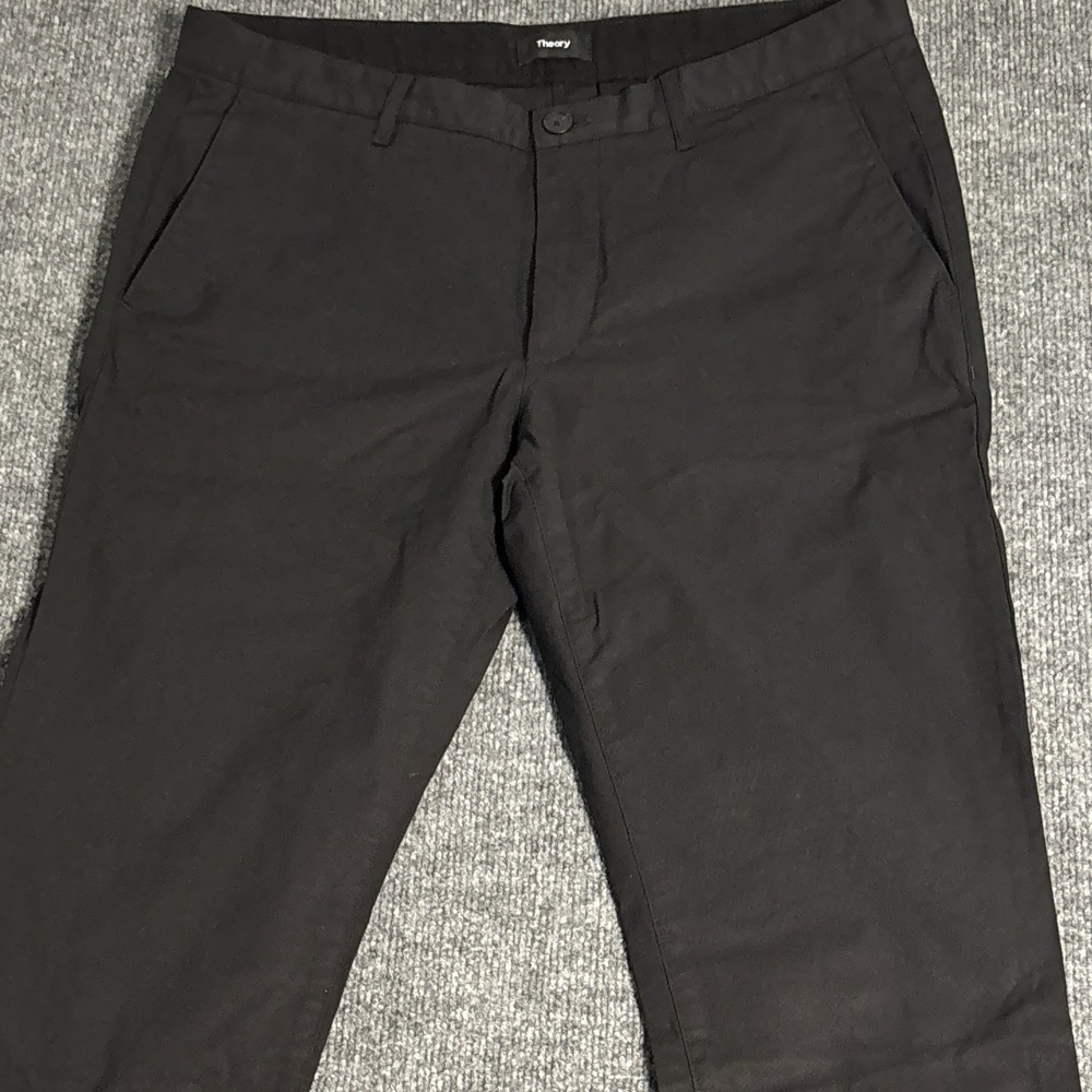 Theory‎ Pants Men's 34 Black Zaine Precision Ponte Stretch Workwear Smart Casual
